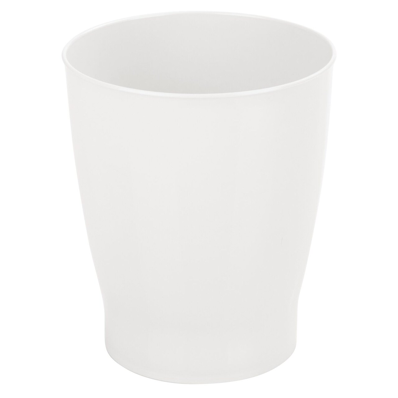 mDesign Slim Plastic Small Round Trash Can Wastebasket Garbage Bin